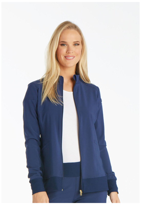 CK303 CHEROKEE IFLEX Zip front jacket-Black